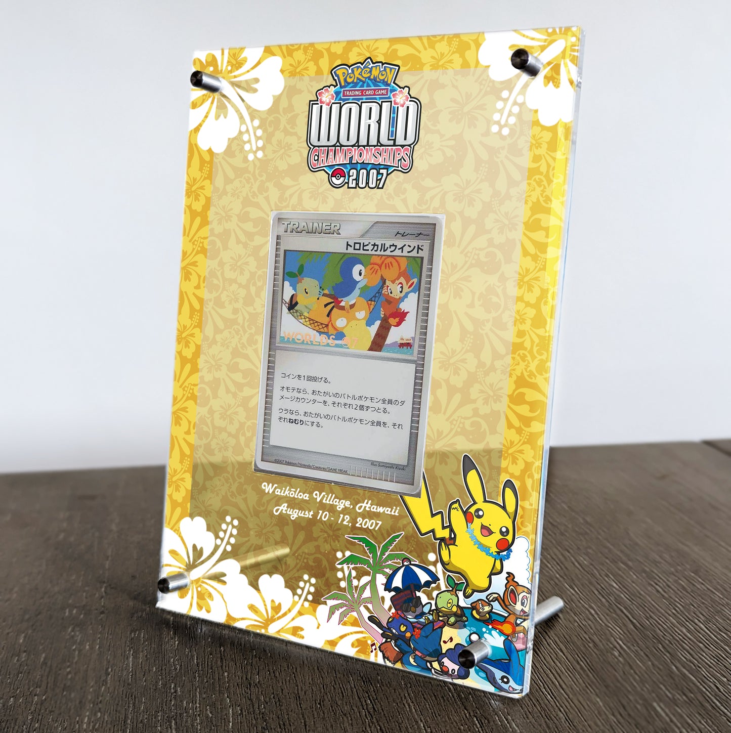 2007 pokemon world championship cards Vhett Card Display